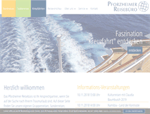 Tablet Screenshot of pforzheimer-reisebuero.de